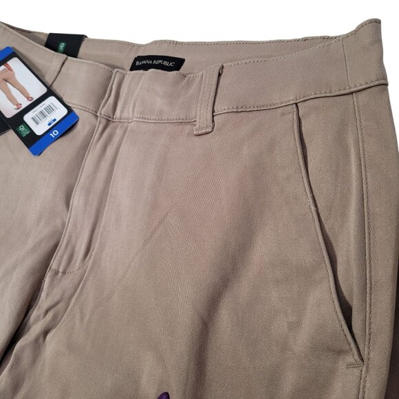 Banana Republic Women's Cropped Chino Pants Beige Size 10 - Picture 10 of 12